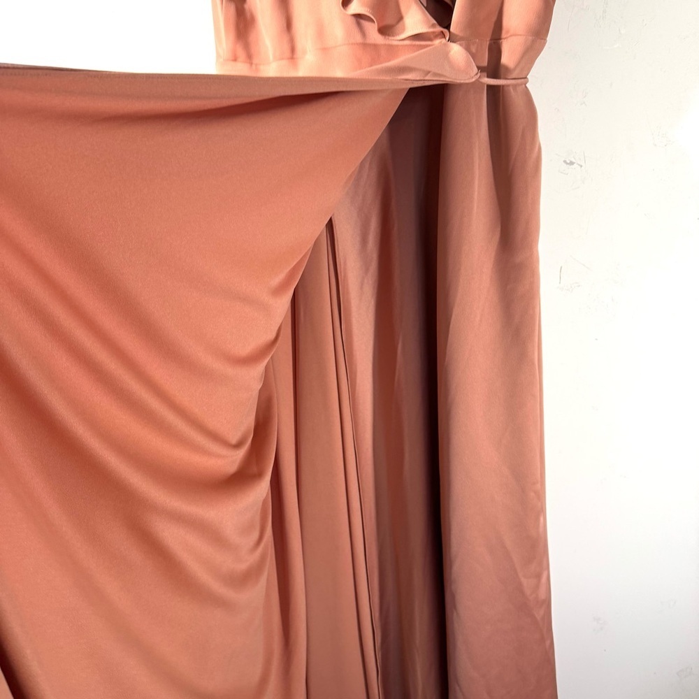 Anthropologie Sachin + Babi Tansy formal Gown apricot satin NWT - Picture 7 of 16
